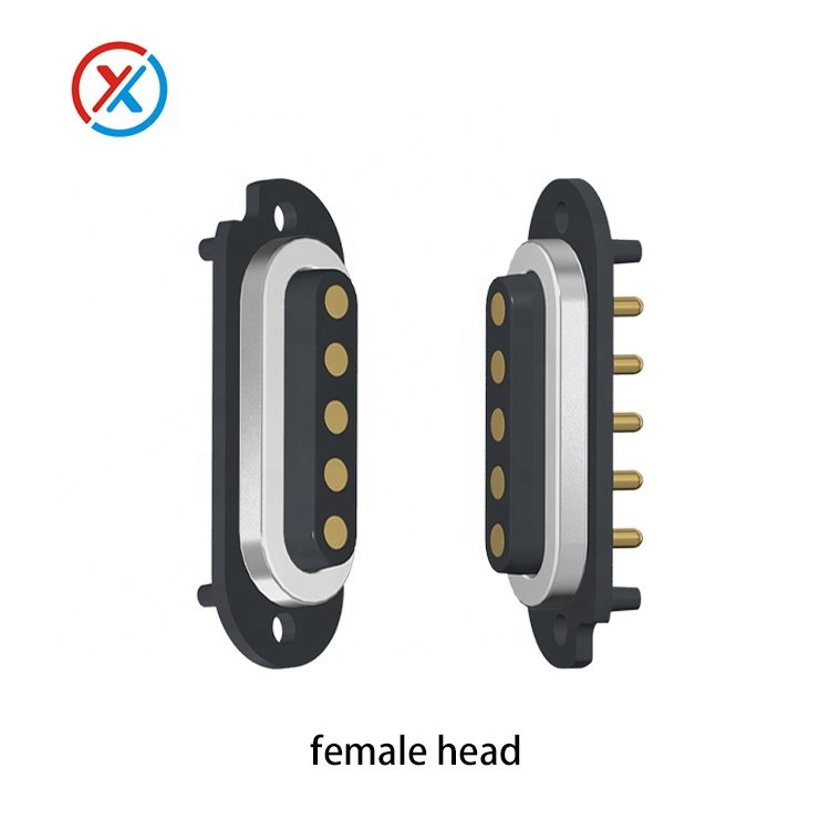 1.5mm Fast Charging Brass Magnetic Pogo Pin Connector 5-Pin for Smart Watches ODM Supplied