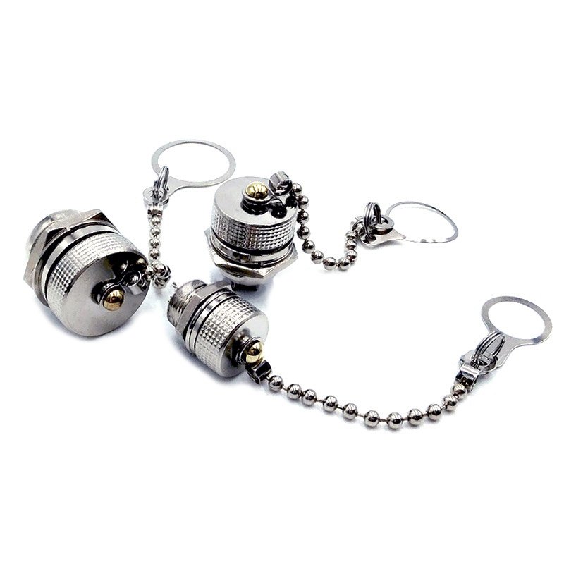 GX12 GX16 GX20 Aviation Connector Plug Cover Waterproof Dust Metal Cap Circular Connector Protective Sleeve New Customized