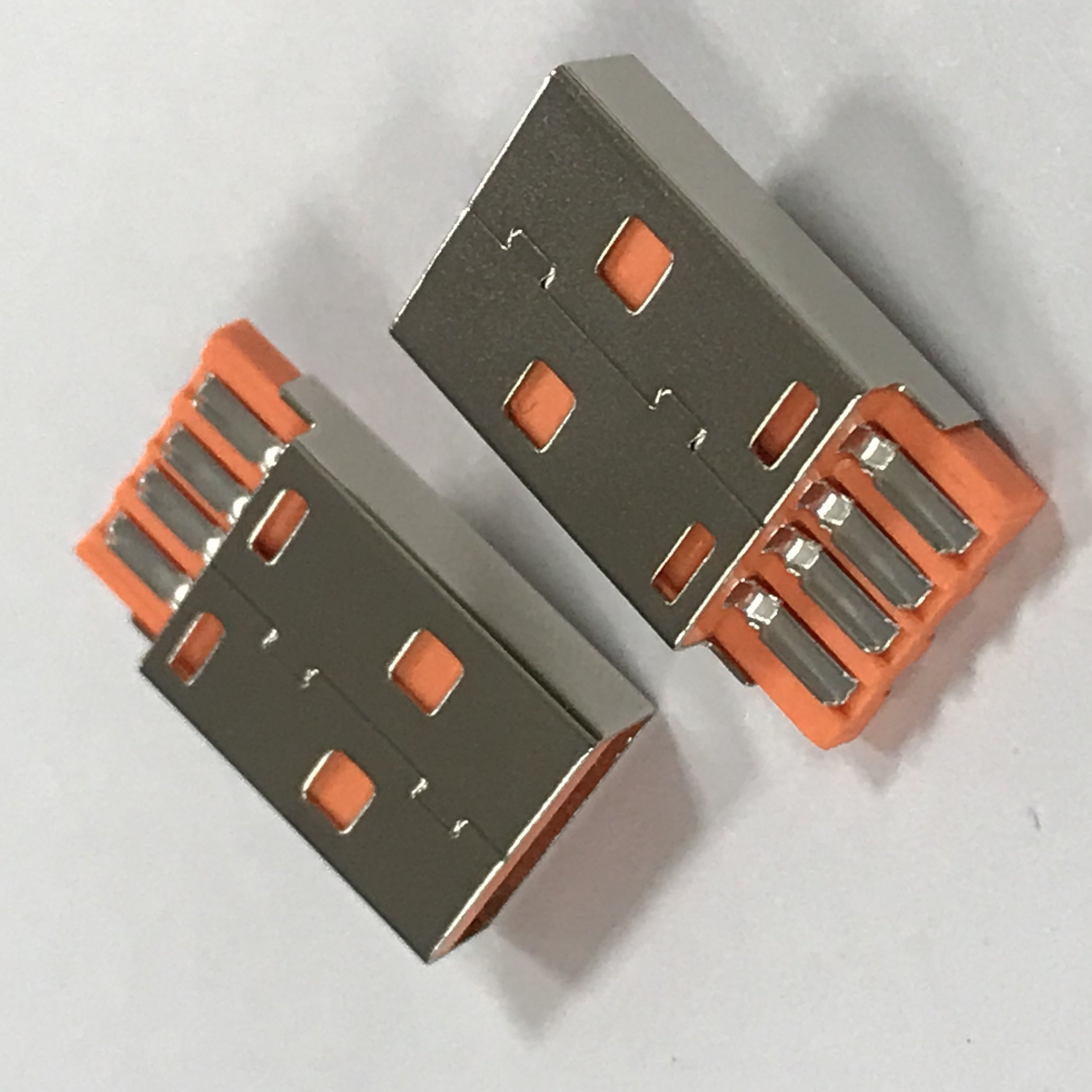 Fast Charging USB 4P Solder A Type Male Connector PBT for USB Cable