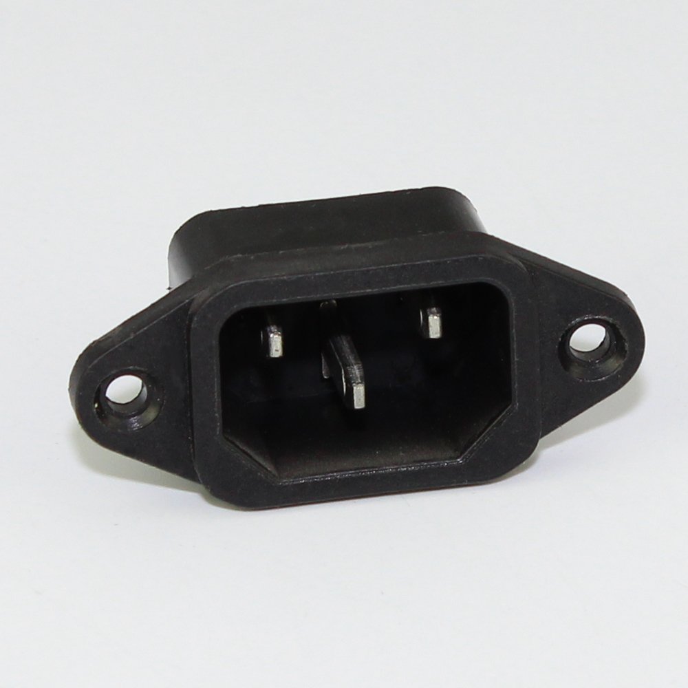 AC 250V 10A IEC 320 C14 Panel Mount Plug Adapter Power Connector Socket