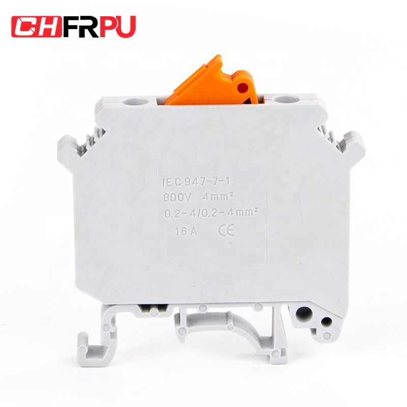 CHFRPU UK5-MTK-P/P 4mm2 knife switch DIN rail screw terminal block test disconnect connector