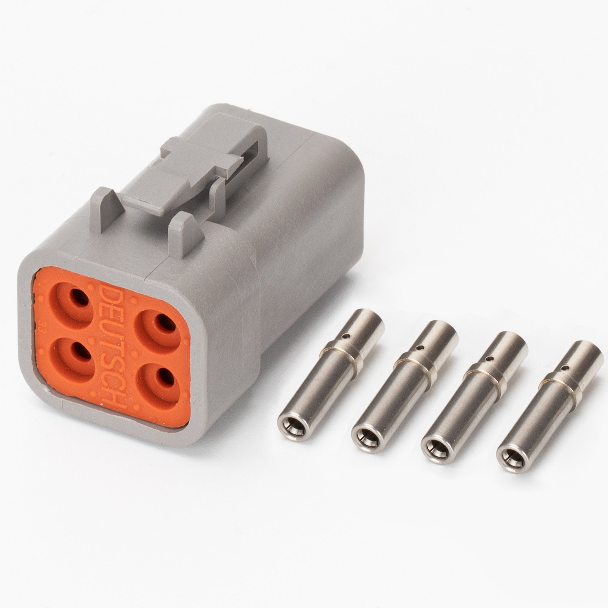 Deutsch DTP Connector Kit DTP04-4P Connector Male Female 4 Pin Solid Contacts Terminal Connector Kit With Seal Plug For Car