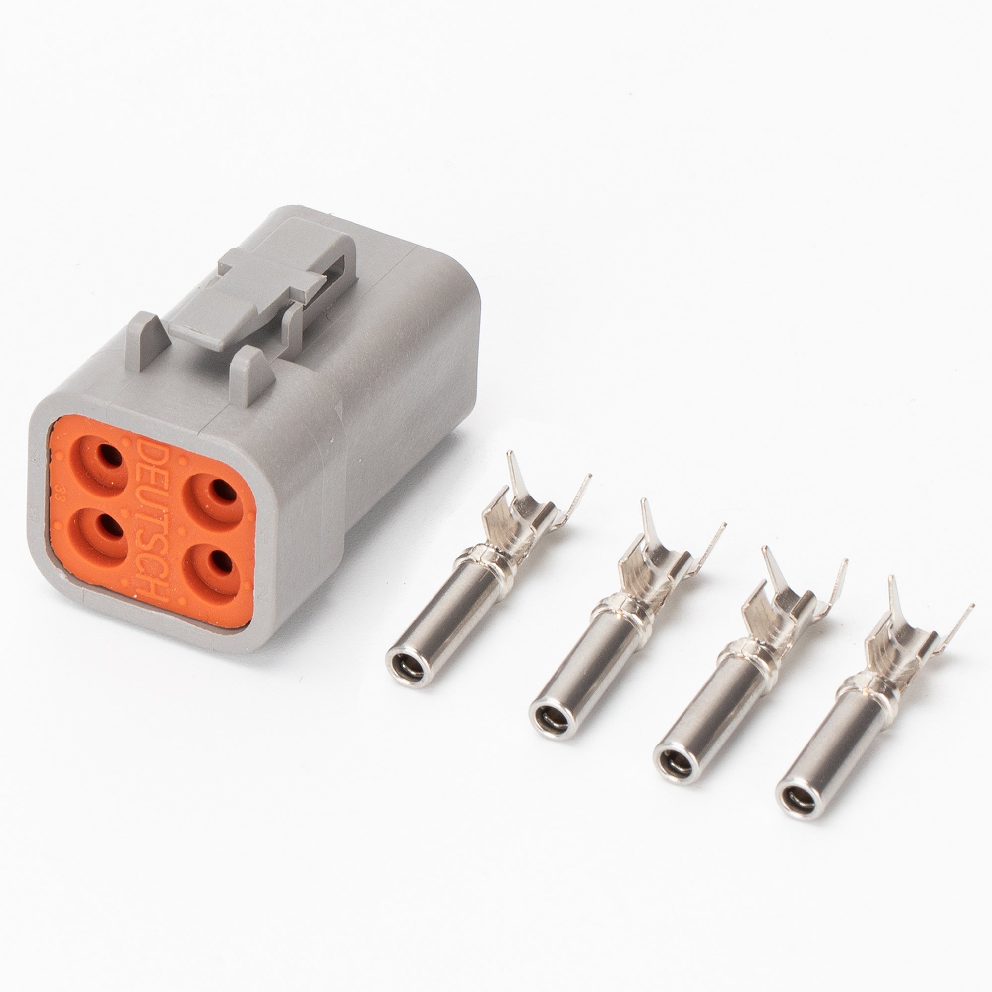 Deutsch DTP Connector Kit DTP04-4P Connector Male Female 4 Pin Solid Contacts Terminal Connector Kit With Seal Plug For Car