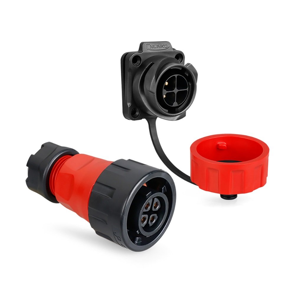 Cnlinko YM24 M24 Aviation 4-Pin Power Adapter Circular IP67 IP68 Outdoor Bost Ship LED Lighting High-Durable Connectors
