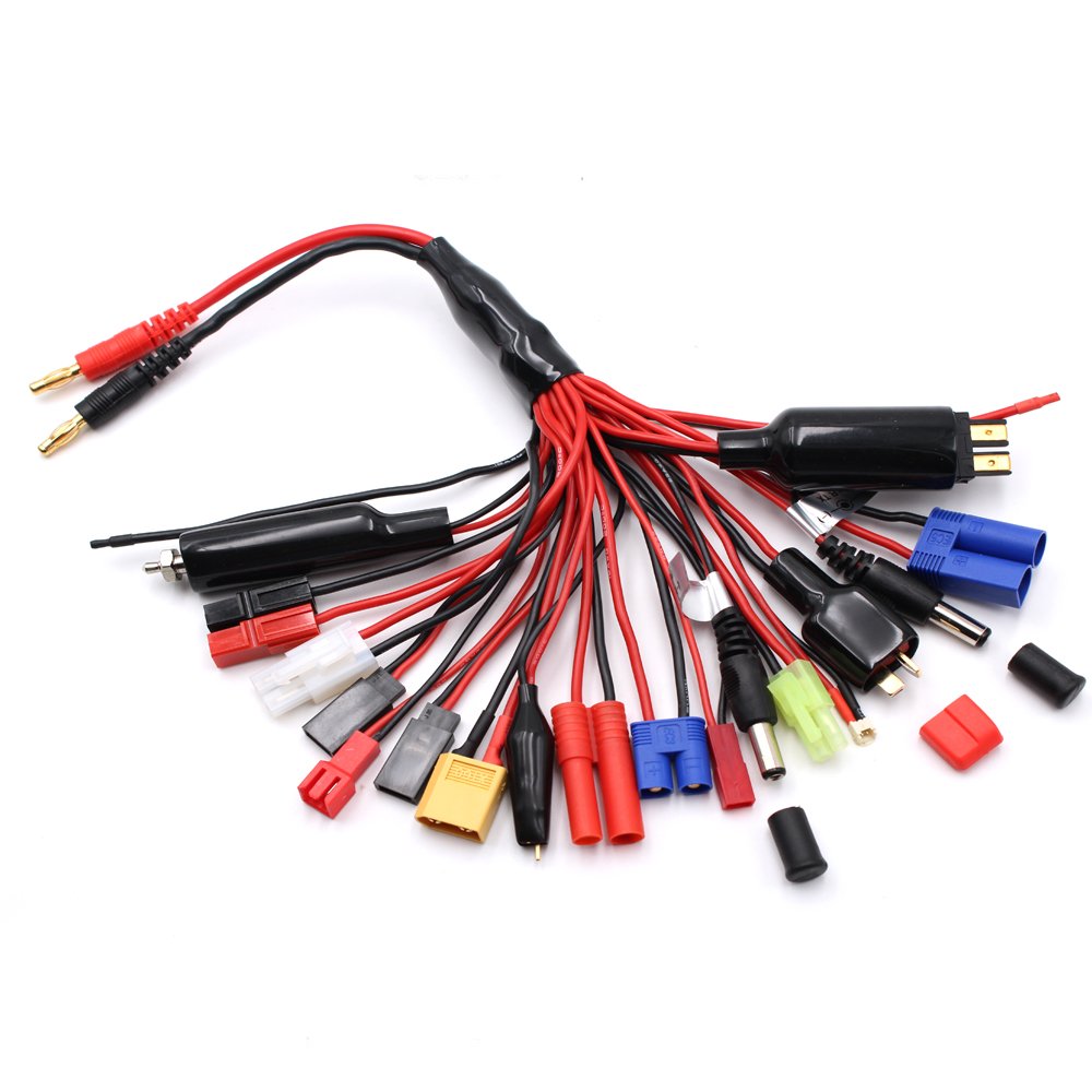 4mm Banana Plug to EC3 xt60 cable Parallel Charging Wire for RC Toy xt30 Car Airplane Battery connector silicone cable