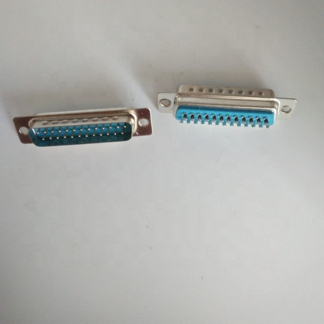 HD-SUB 15 pin male straight through hole PCB Connector