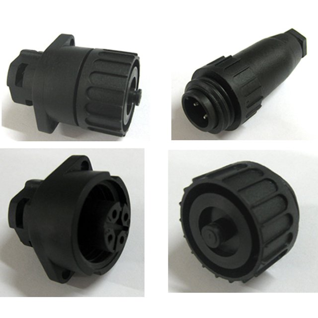 C16 series circular water-tight connectors IP67 plastic waterproof connectors C16J4P/C16K4A