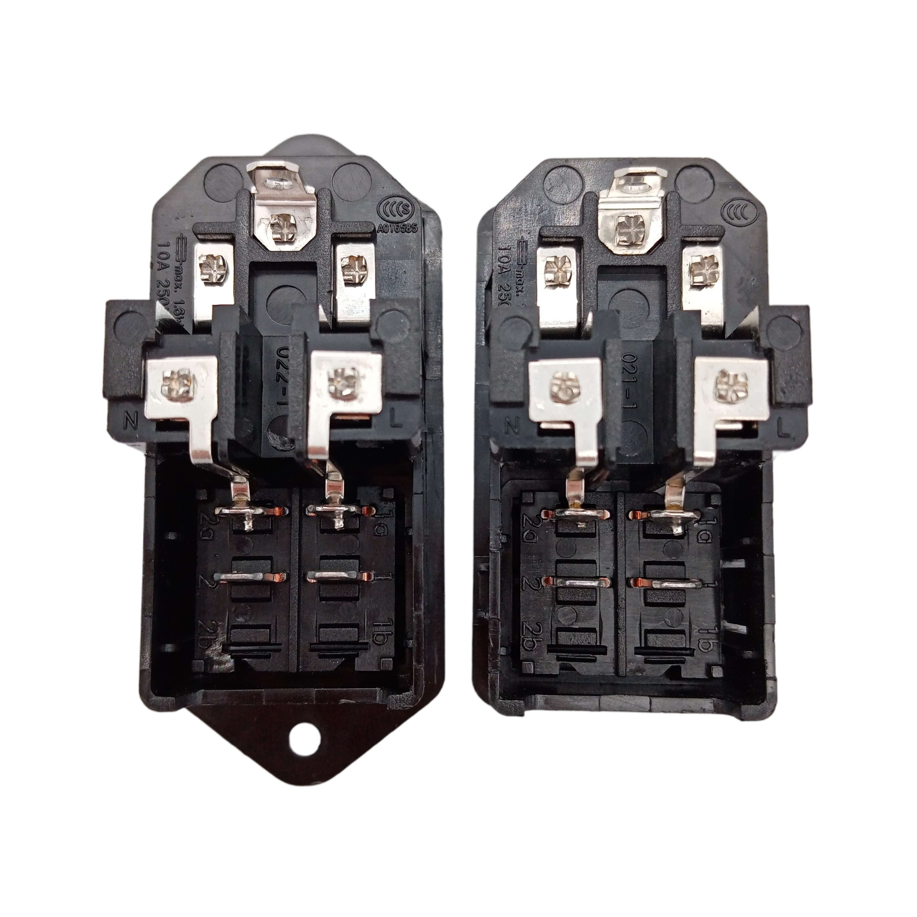 IEC Inlet Panel Mount C13 C14 Male Socket Panel Ac Dc Socket With Fuse And Rocker Switch Female Ac Power Connector