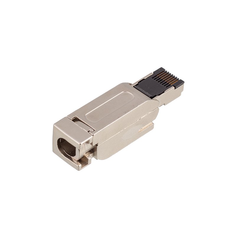 Ethernet RJ45 push pull Metal Straight Industrial Metal Connector CAT5E Profinet RJ45 Plug plug in