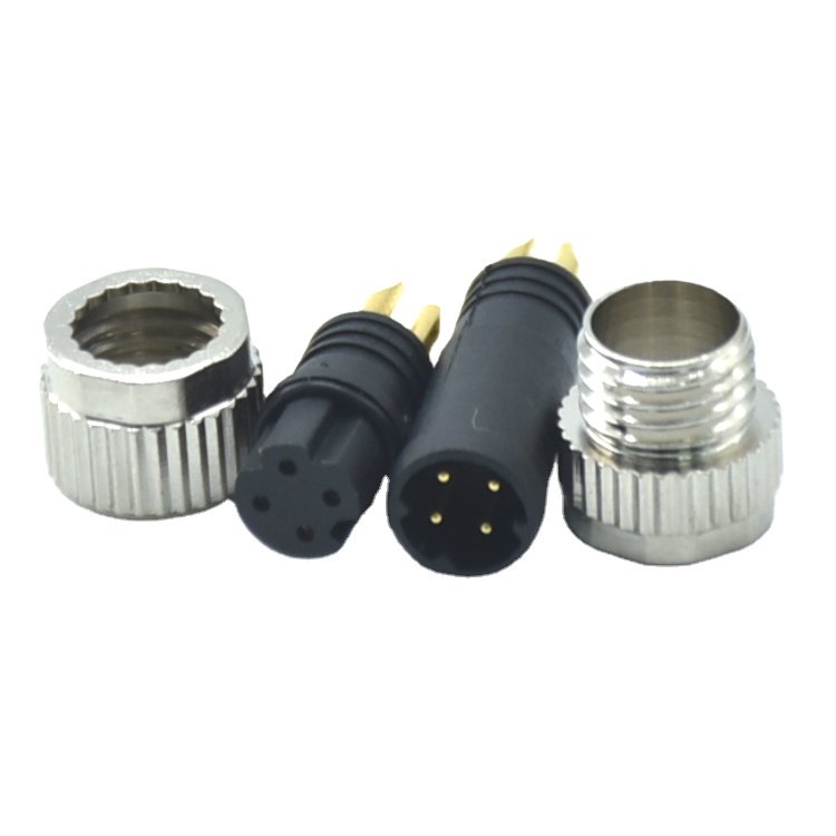 Connector Supplier M8 Circular Connectors 4 Pin D Code Moldable Plug Wire Male Female Connector