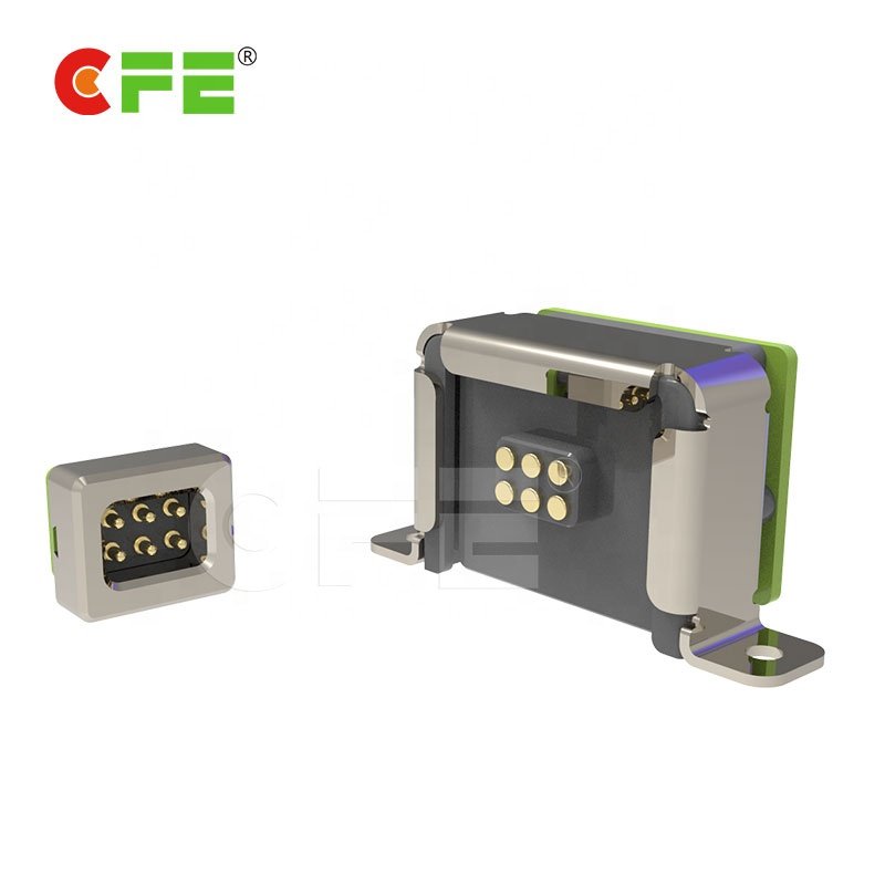 Magnetic Pogo pin Connector 6 pin Self Mating Connector