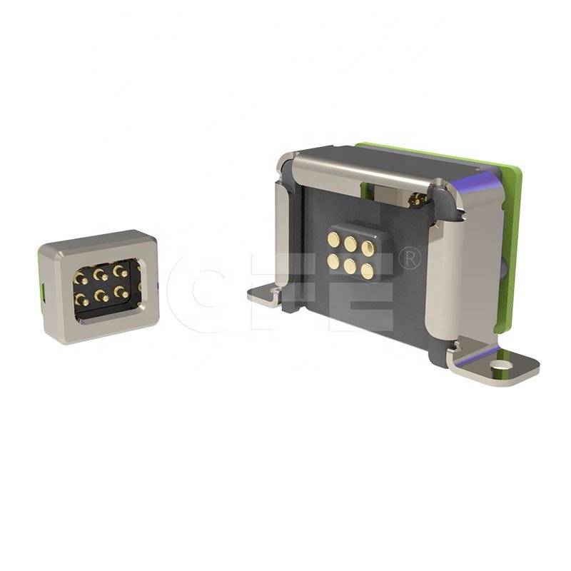 Magnetic Pogo pin Connector 6 pin Self Mating Connector