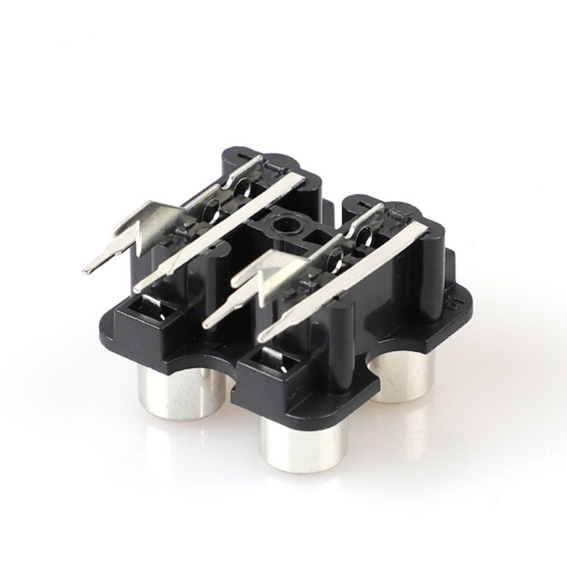 4pin RCA jack connector audio socket rca female connector pcb mount connector