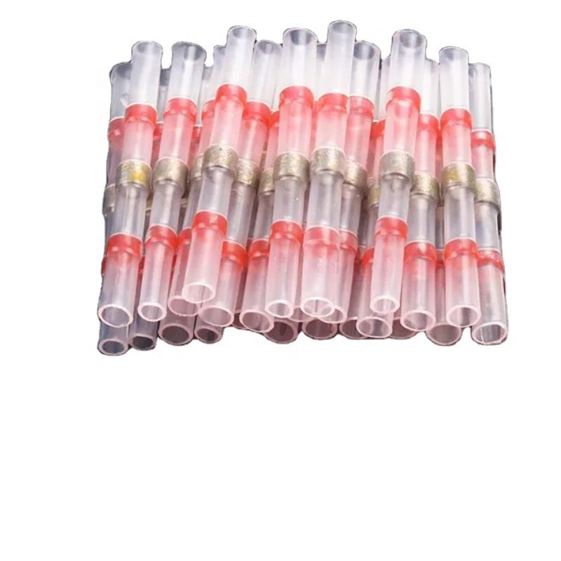 Solder Seal Wire Connectors Heat Shrink Solder Butt Connectors Waterproof Solder Sleeves Self Soldering Wire Connectors