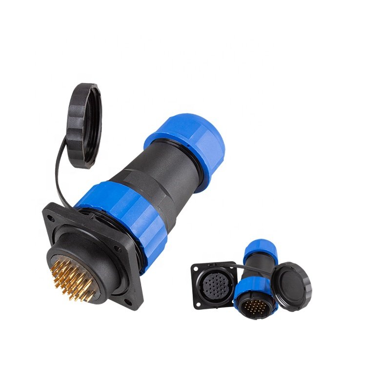 Electrical Wire Connectors IP68 SD28-26Pin Square Male to Female Conector For Led Outdoor Lighting Cable Waterproof Connector