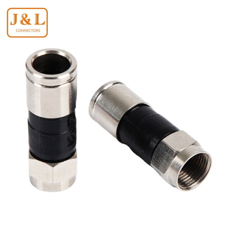 Factory Price Waterproof Compressed F Male Connector Coaxial Cable PPC EX6XL RG6 Compression F Connector