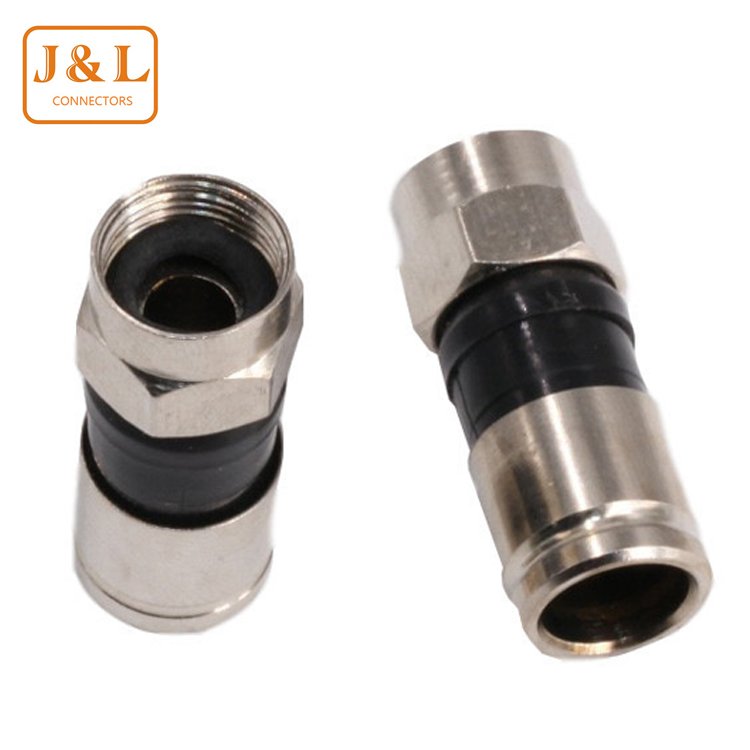 Factory Price Waterproof Compressed F Male Connector Coaxial Cable PPC EX6XL RG6 Compression F Connector