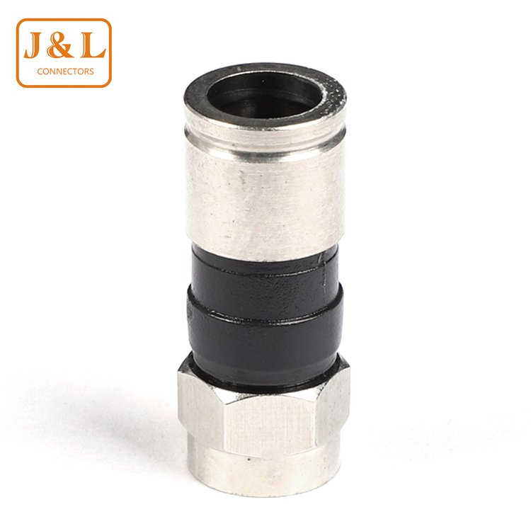 Factory Price Waterproof Compressed F Male Connector Coaxial Cable PPC EX6XL RG6 Compression F Connector