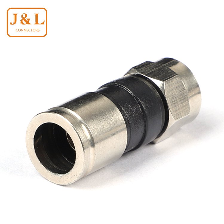 Factory Price Waterproof Compressed F Male Connector Coaxial Cable PPC EX6XL RG6 Compression F Connector