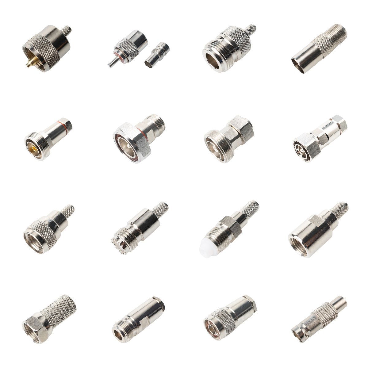 RF Coax R/A SMA SMB MCX BNC FME Mini UHF PL259 L29 Adapter Din Connector Female Male Straight Clamp RF Coaxial Connector