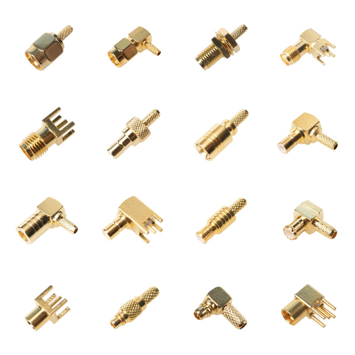 RF Coax R/A SMA SMB MCX BNC FME Mini UHF PL259 L29 Adapter Din Connector Female Male Straight Clamp RF Coaxial Connector