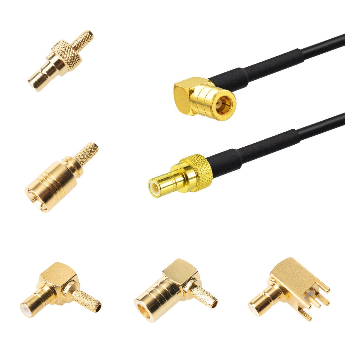 RF Coax R/A SMA SMB MCX BNC FME Mini UHF PL259 L29 Adapter Din Connector Female Male Straight Clamp RF Coaxial Connector