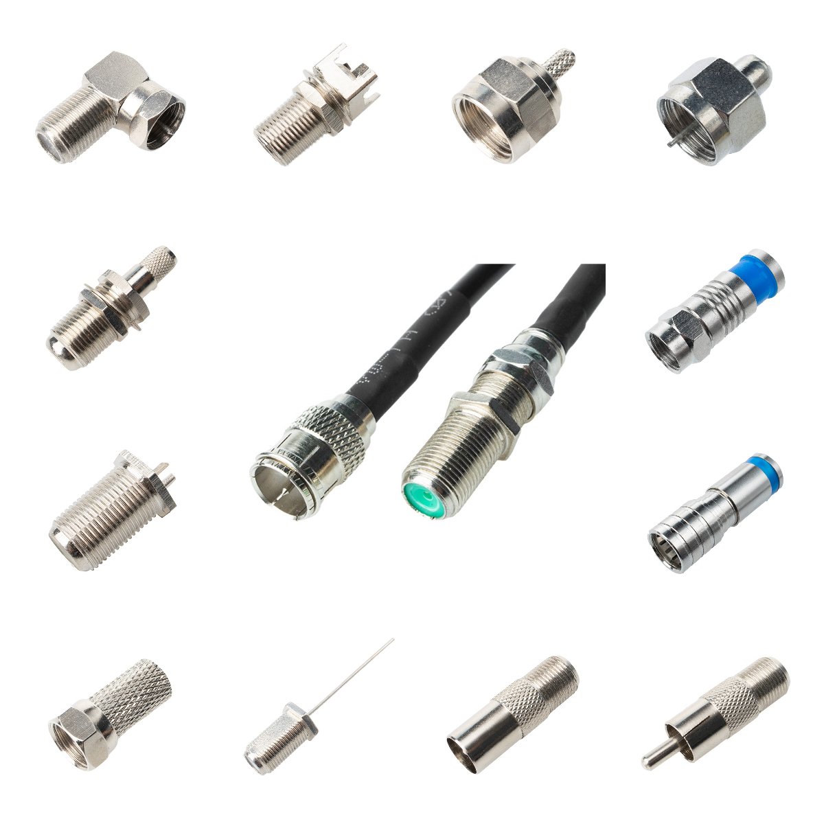 RF Coax R/A SMA SMB MCX BNC FME Mini UHF PL259 L29 Adapter Din Connector Female Male Straight Clamp RF Coaxial Connector