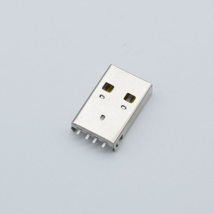 USB AM 180 Degree Sink Connector 4 Pin Plug Pitch 2.0mm 12*4.5*18.75mm USB-TYPE A Male