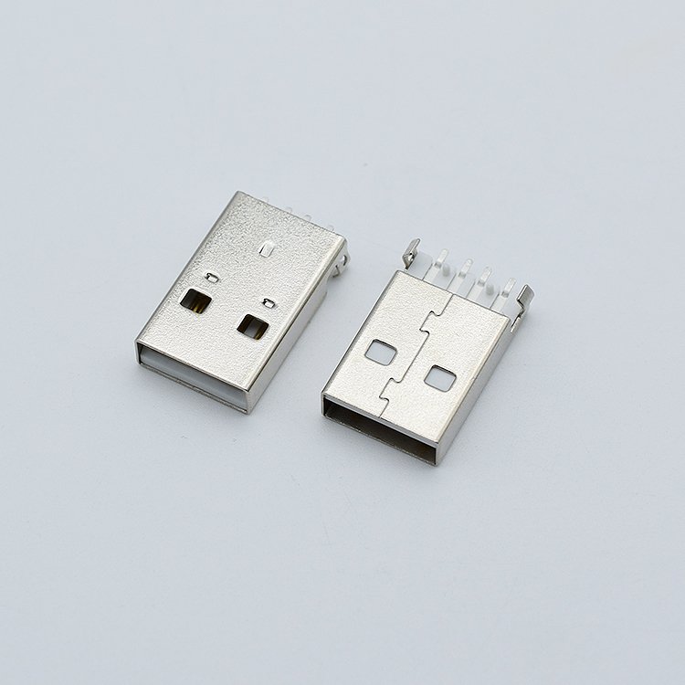 USB AM 180 Degree Sink Connector 4 Pin Plug Pitch 2.0mm 12*4.5*18.75mm USB-TYPE A Male