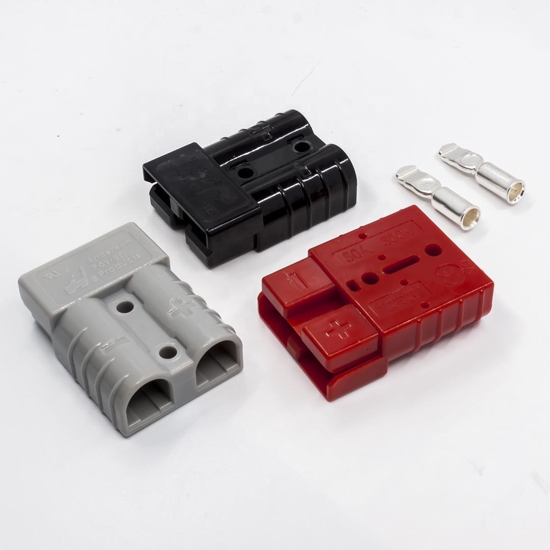 600V 50A High Current Andersonn Connector Red/Black/Grey Power Andersonn Connector for Battery