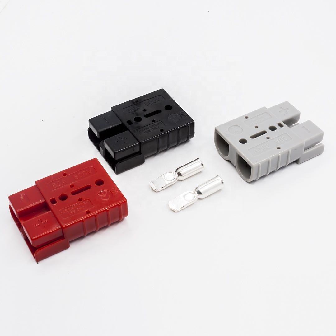 600V 50A High Current Andersonn Connector Red/Black/Grey Power Andersonn Connector for Battery