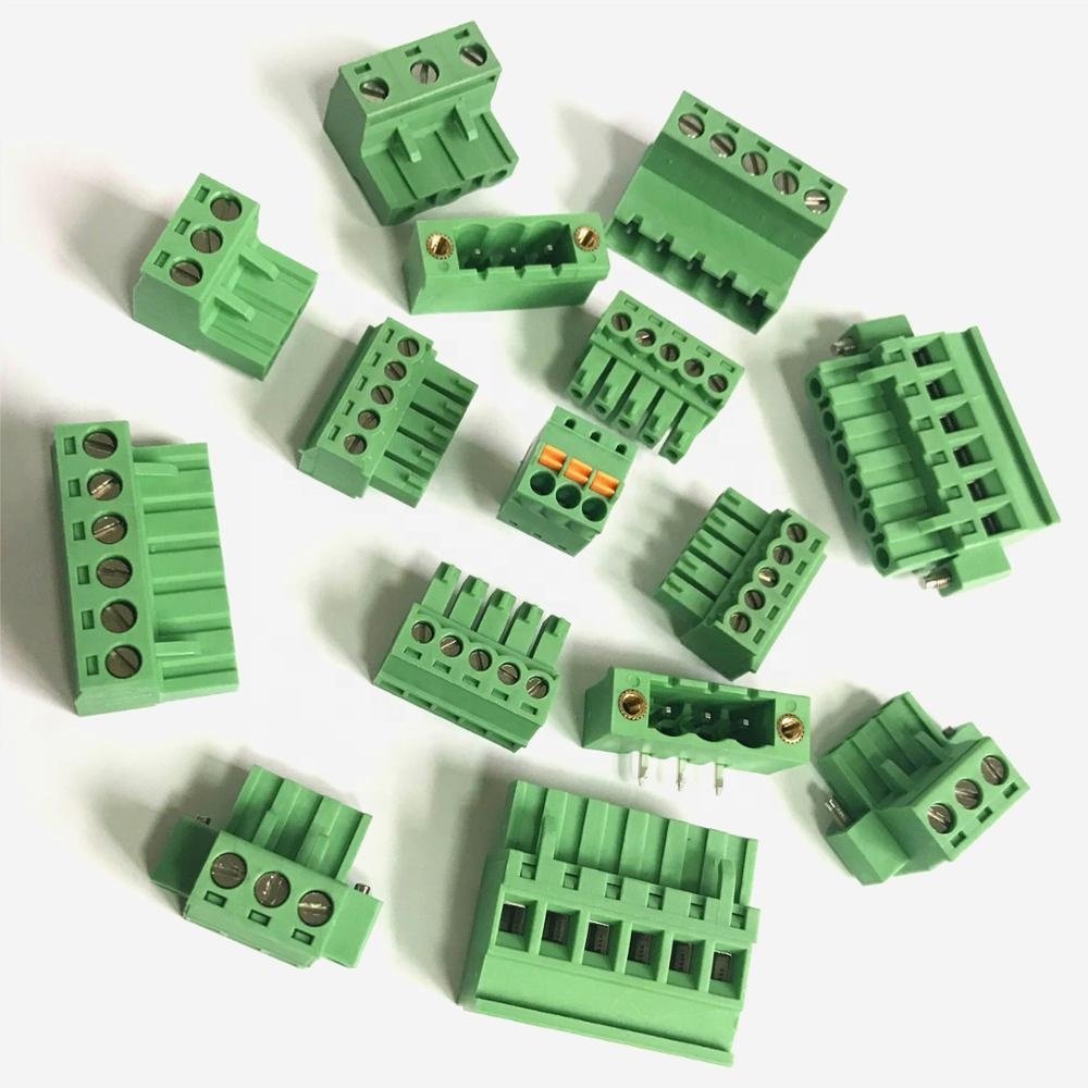 3.5mm 3.81mm Pitch PCB terminal block 2pin 3 pin 4 pin 5pin 6pin male and female terminal block connector