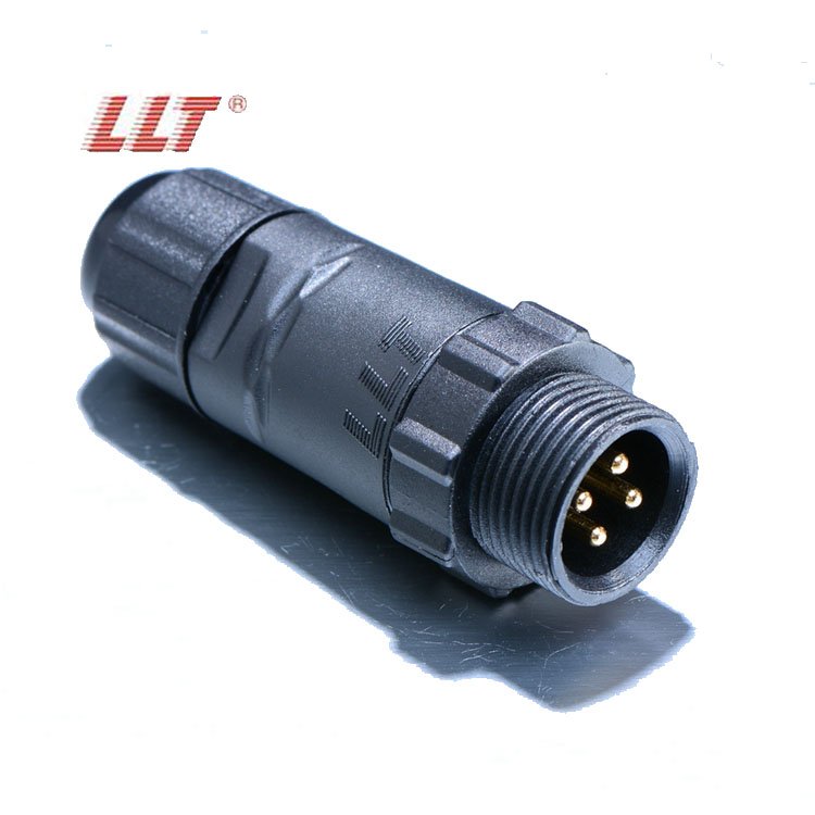 LLT Factory 2 3 4 5 6 7 8 9 10 Pin M14 4 Wire 250V 15A Waterproof Cable Connector