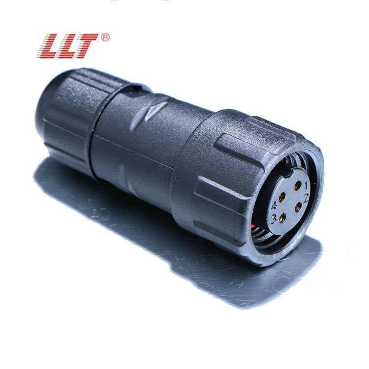 LLT Factory 2 3 4 5 6 7 8 9 10 Pin M14 4 Wire 250V 15A Waterproof Cable Connector