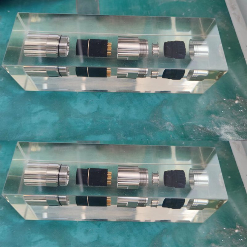M40 4pin 6pin 8pin Large Current Straight Custom Replacement Of Intercontec Metal Field Wireable