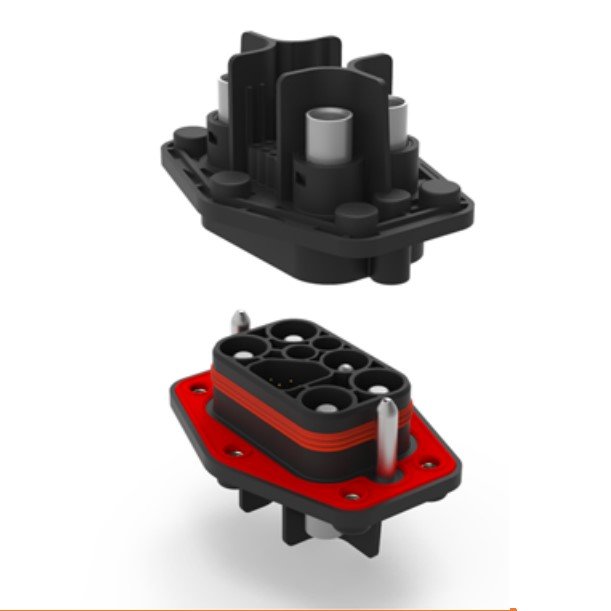 High Voltage 1500vdc High Current Battery swapping connector Battery Pack Stackable for swap module connector