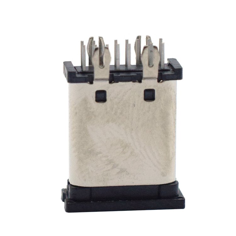 one-stop manufacturers charging connector 14 pin Vertical plug-in usb c female connector for pcb support customization