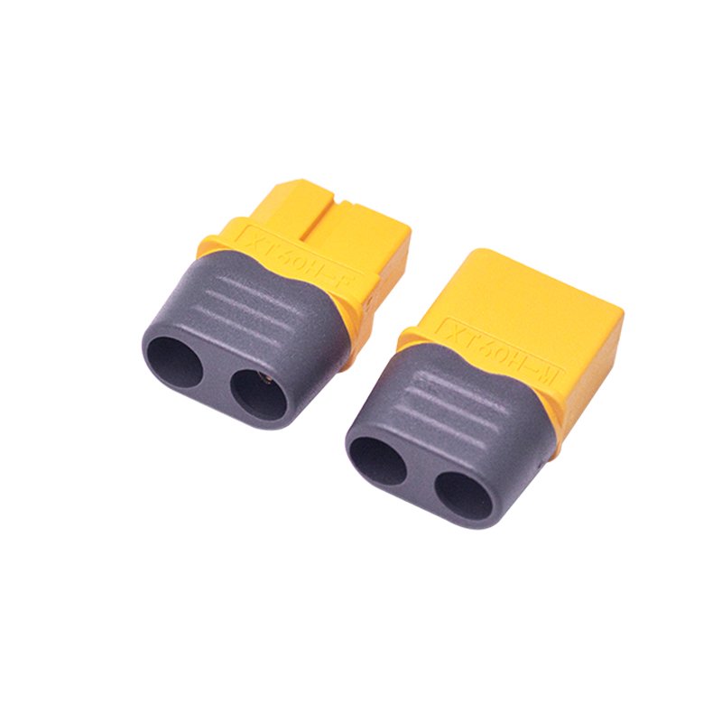 Amass XT60H Connector Yellow Male and Female with Protective Sleeve Aeromodelling Plug