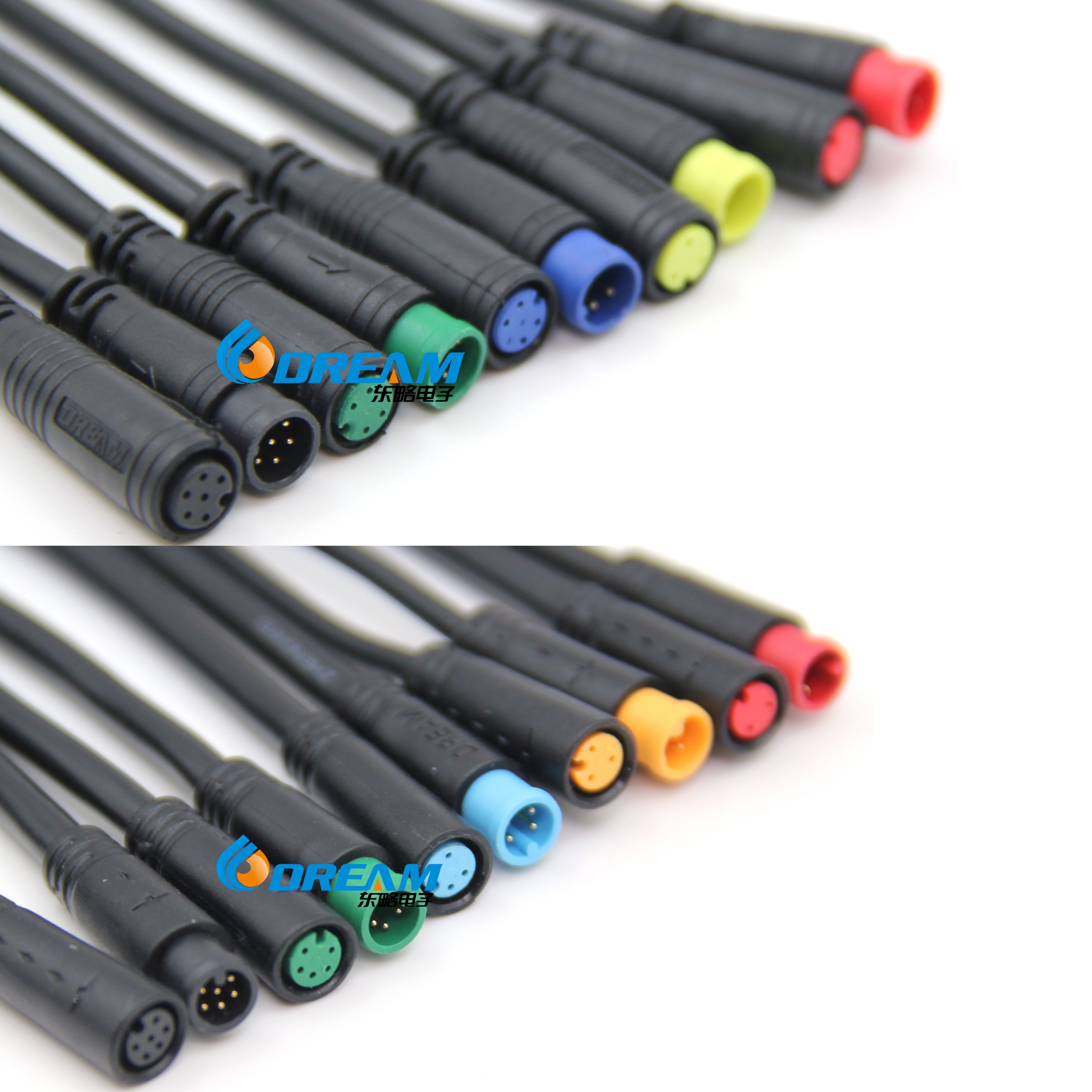 Factory Dream-start Customized M8 3pin IP65 Waterproof Motor EBike Electric Bicycle Motor Connector