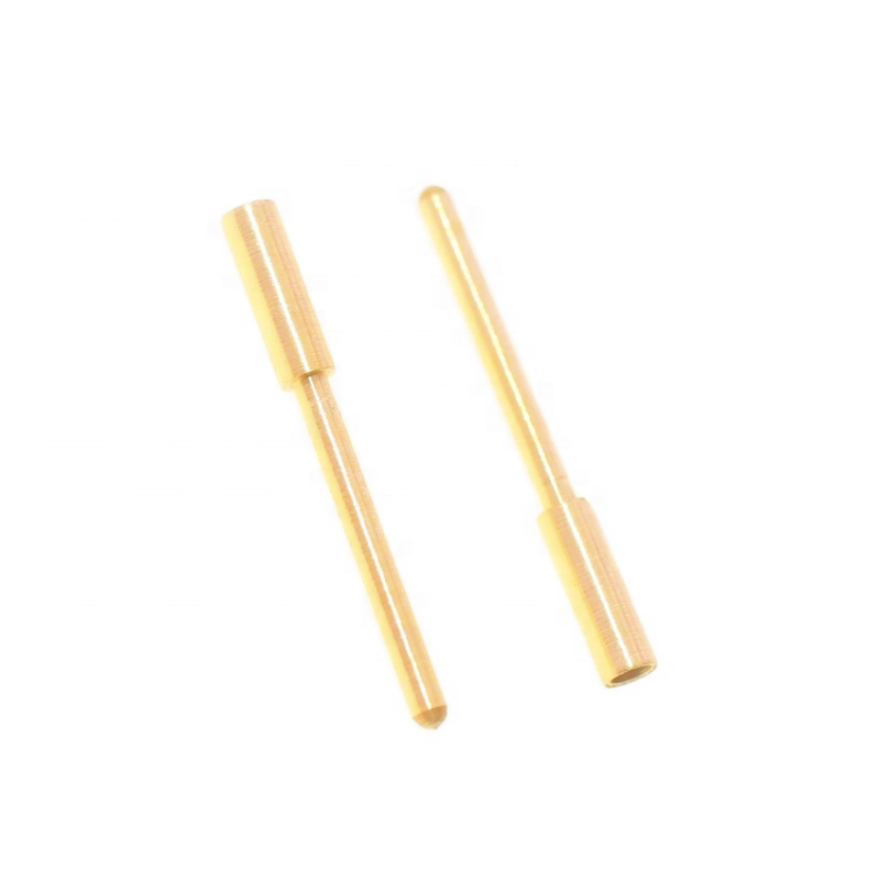 Factory direct sales solid terminal pin male female electrical wire brass contact pin socket terminal connector pin