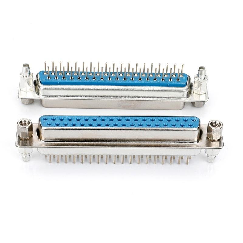 High quality D-SUB 37Pin DB37 Female 180 degrees Connector DB 37pos for PCB V/T Type with 4-40# Nut