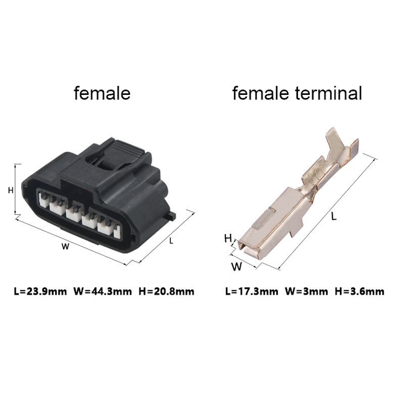 7283-7050-30 2JZ-GTE MAF plug Ignition Air Flow Meter connector 5 pin auto waterproof Oxygen Sensor connectors MG640945-5