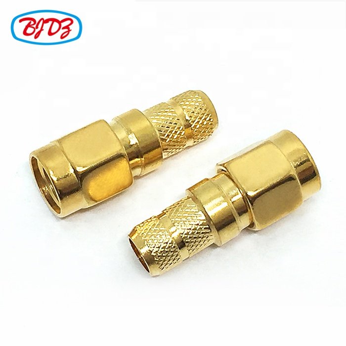 Factory directly SMA male crimp Plug connector for LMR240 LMR-240 H155 H-155 RG59 RG8X cable RF Coax Coaxial connectors in stock