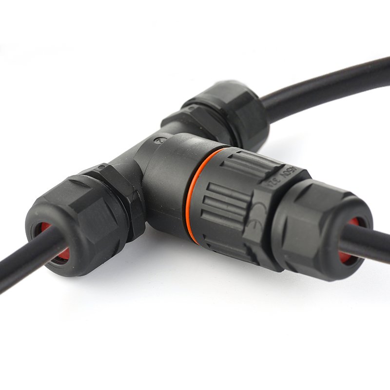IP68 T type Waterproof Connectors CDF-200/3T 3pin 5pin quick connectoR Wire Cable Electrical Circular Power Push Quick
