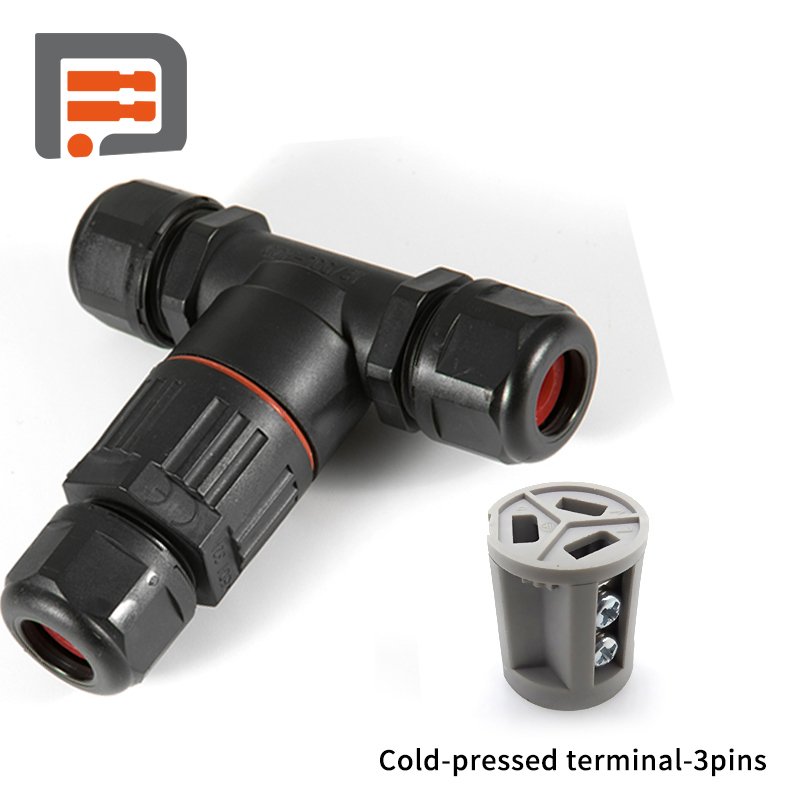 IP68 T type Waterproof Connectors CDF-200/3T 3pin 5pin quick connectoR Wire Cable Electrical Circular Power Push Quick