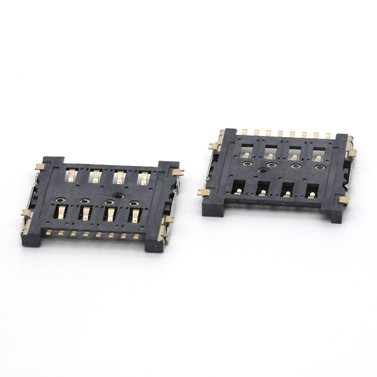 8Pin 1.5H SIM Card Connector 8X1Pin Memory Card SIM Card Connector