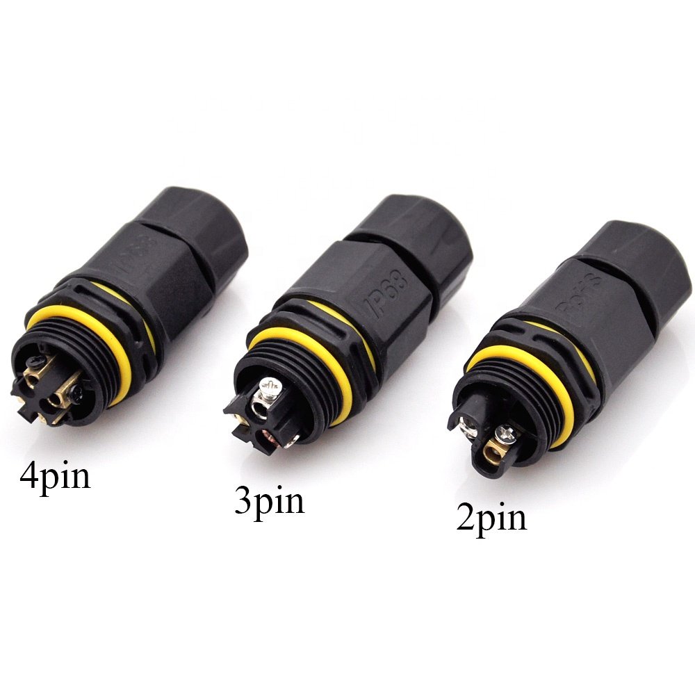 waterproof connector 2 3 4 pin light female connector Speaker Cable Connector