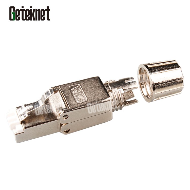 Ethernet RJ45 connector cat6a FTP RJ45 plug 8P8C RJ45 connecter cat6a shielded Network plug RJ45 coupler RJ45 plug