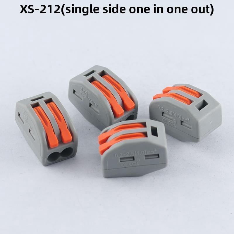 XS-212/3/4/5/8 Single side quick terminal single series press wire conductor connector