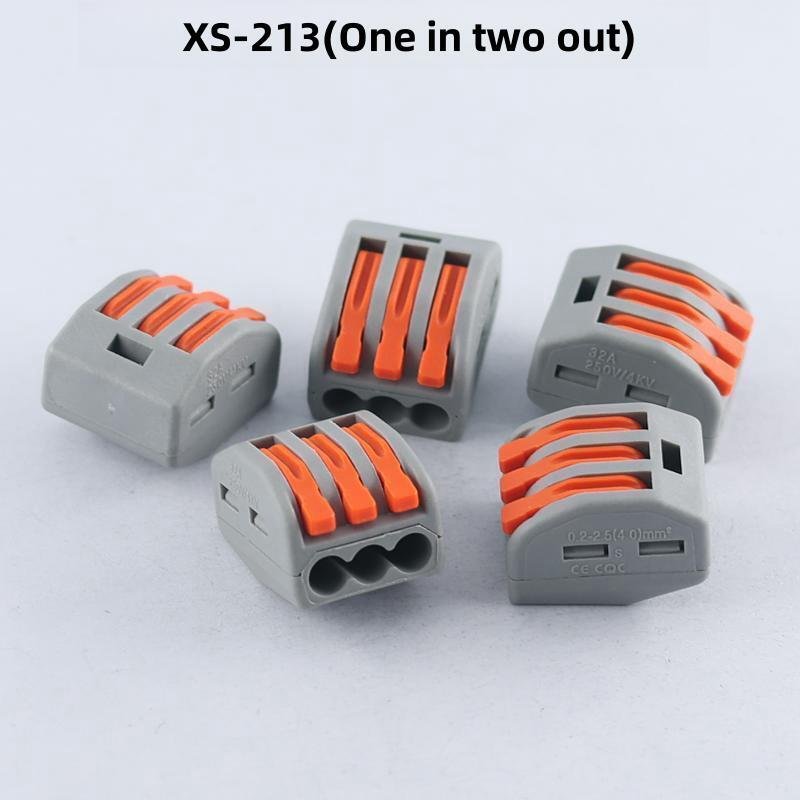 XS-212/3/4/5/8 Single side quick terminal single series press wire conductor connector